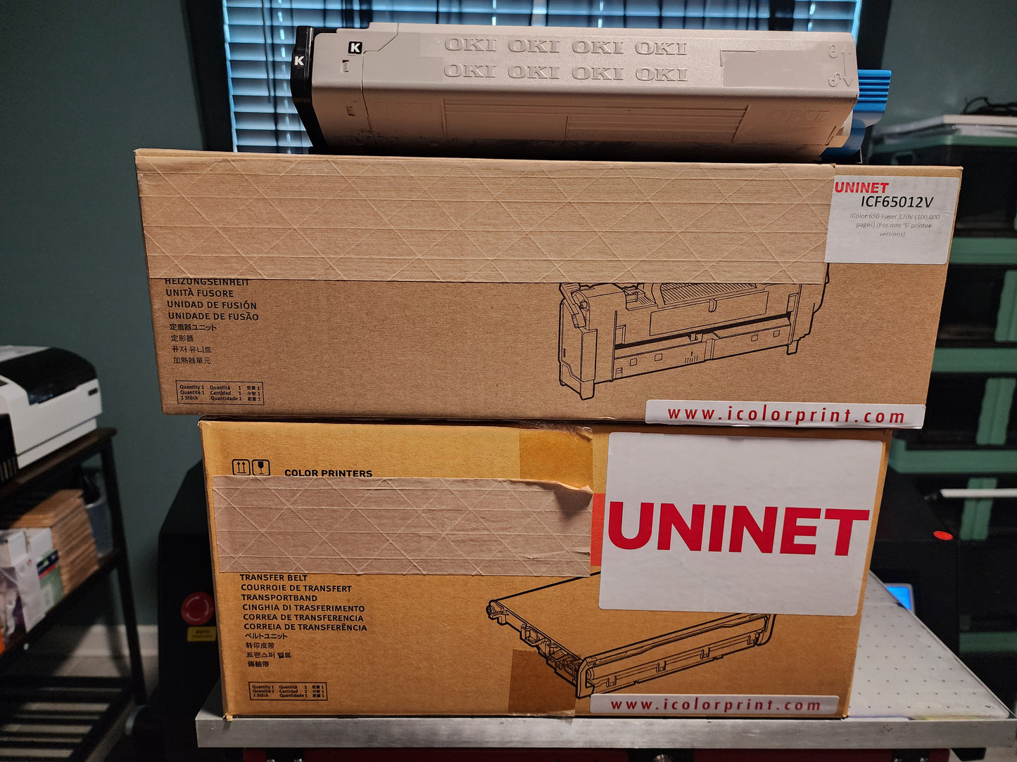 Uninet IColor 650 White Toner Printer - Used