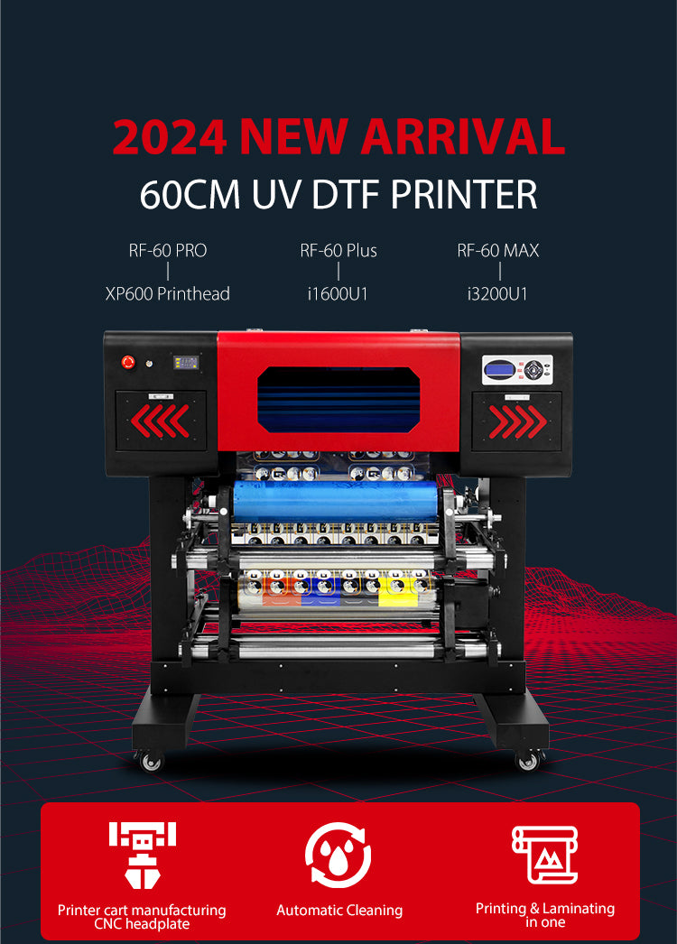 Refinecolor RF-60 PRO UV DTF Printer More Ink Bundle image 2