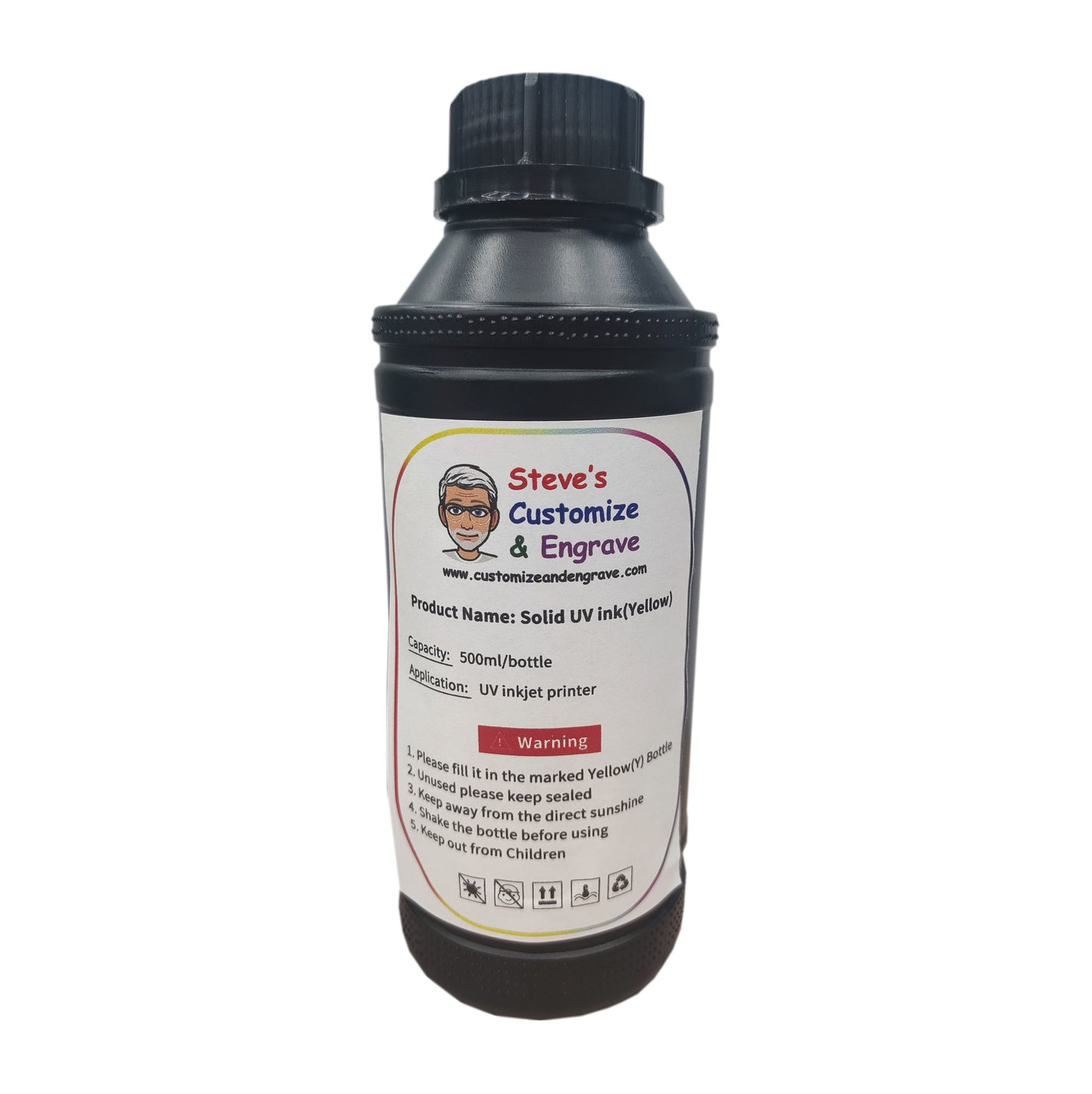 Yellow UV Ink For Refinecolor DTF Printer 500ml image 0