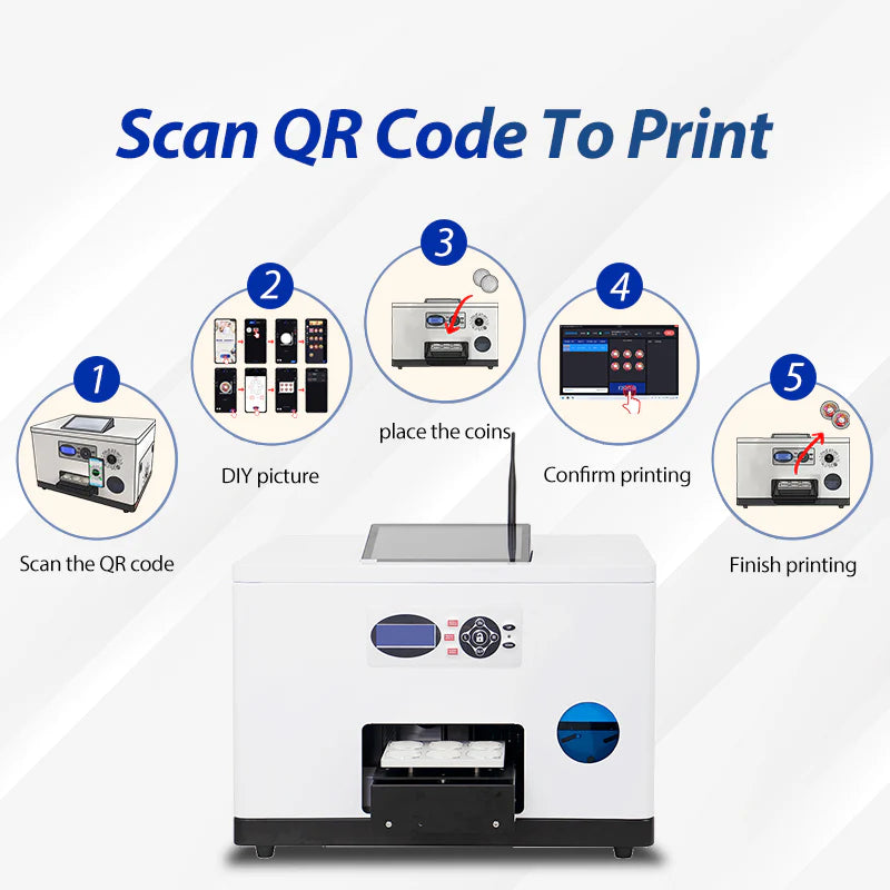 Refinecolor RF-CO1 UV Smart Coin Printer image 7