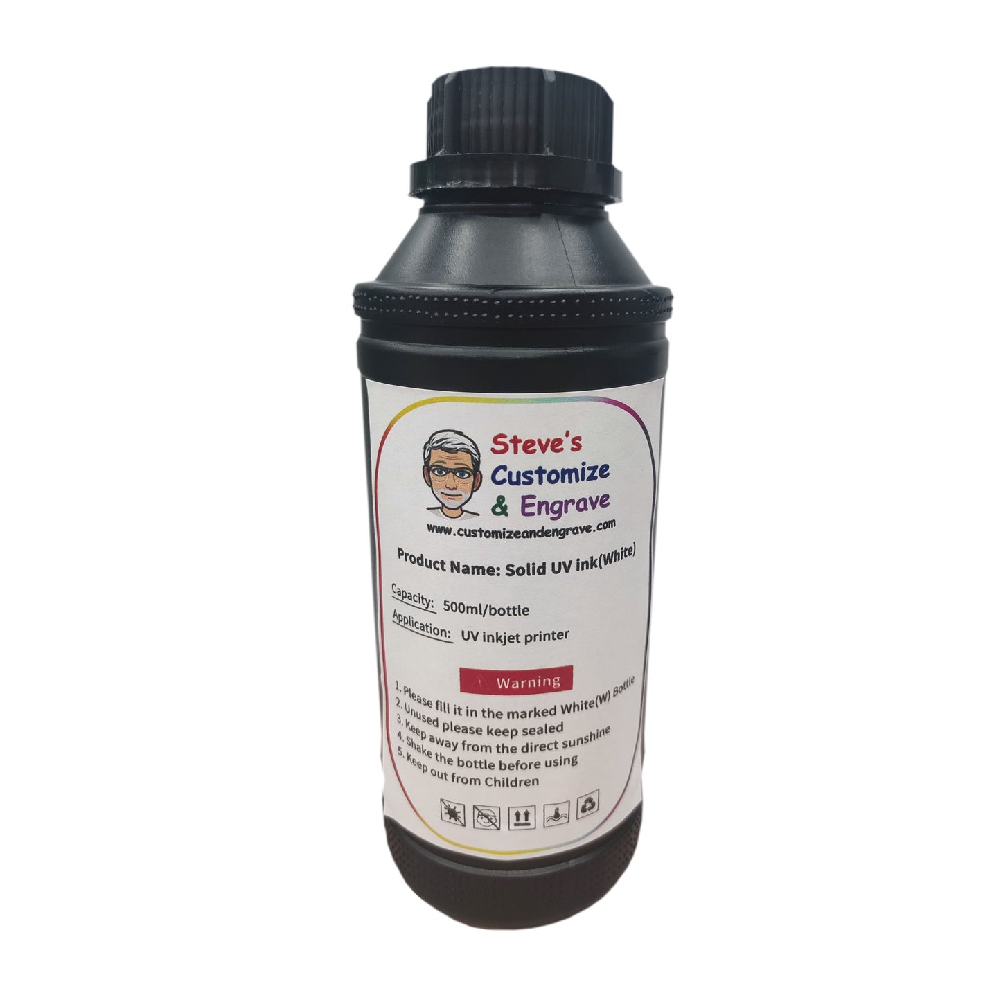 White UV Ink For Refinecolor DTF Printer 500ml image 0