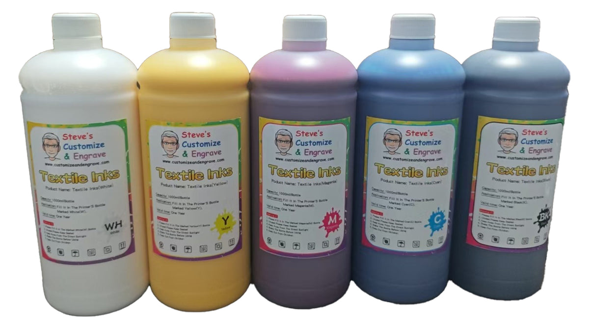 Yellow Textile Ink For DTG Printer 1000ml