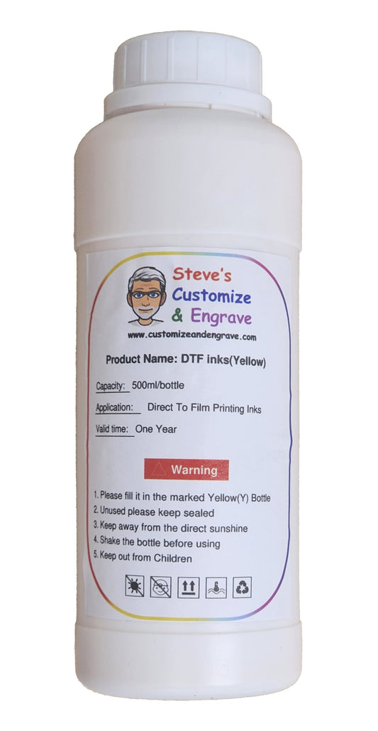 Yellow DTF Ink For Refinecolor DTF Printer 500ml image 0