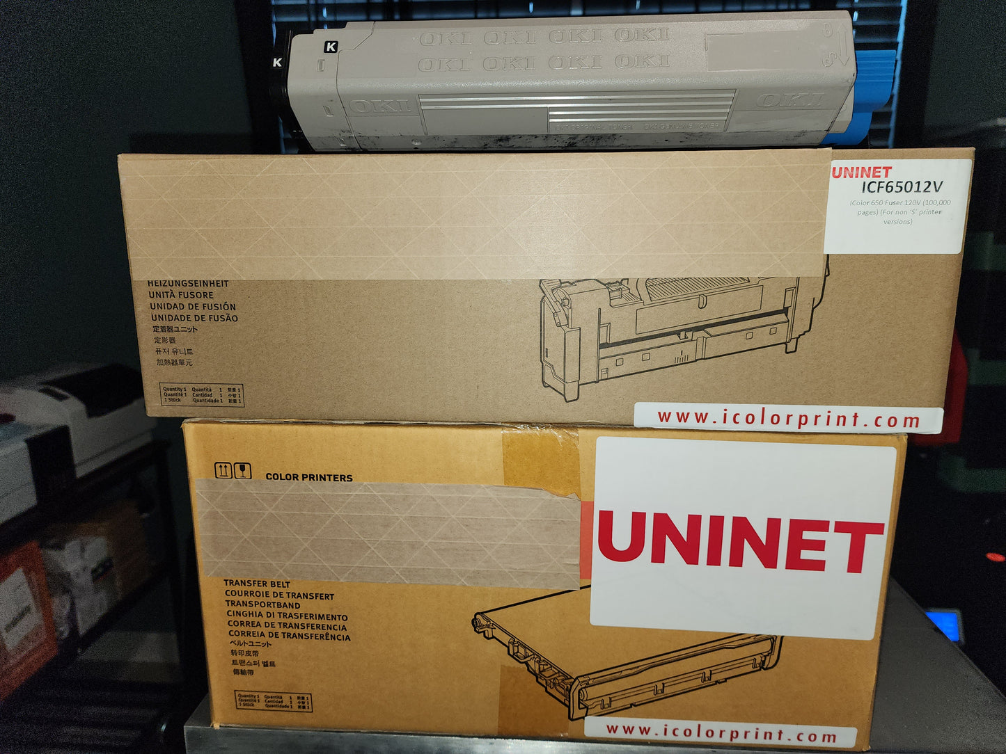 Uninet IColor 650 White Toner Printer - Used