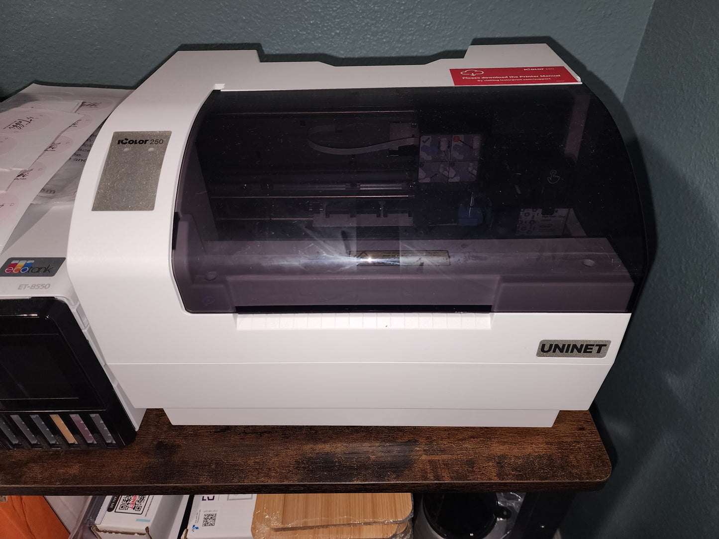 Uninet IColor 250 Inkjet Color Label Printer & Cutter  - Used