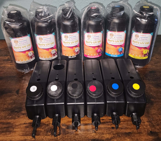 Set Of Six Soft Inks With Ink Tanks CMYKWV 6090 PRO