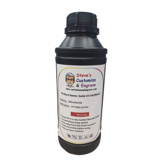 Black UV Ink For Refinecolor DTF Printer 500ml image 0