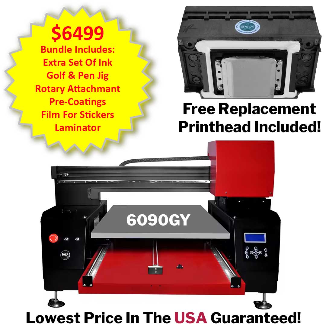 Refinecolor A1 6090 UV DTF Printer Starter Business Bundle