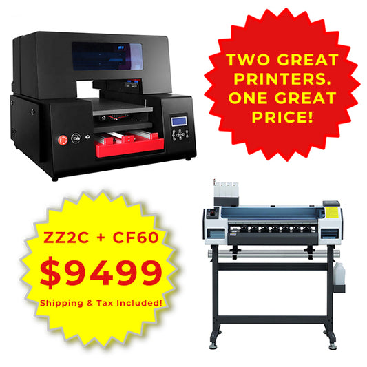 Refinecolor ZZ2C UV DTF + Refinecolor CF60 DTF Printer
