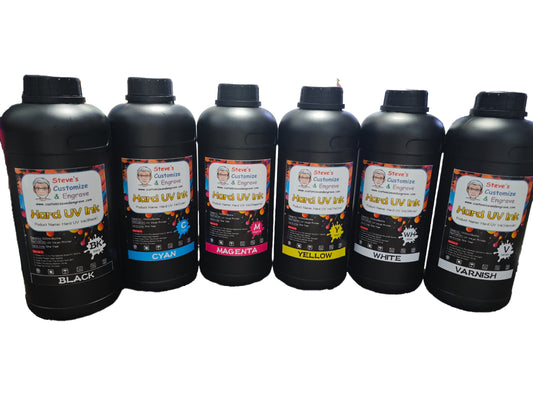 Black UV Hard Solid Ink For Epson Printhead DTF Printer 1000ml