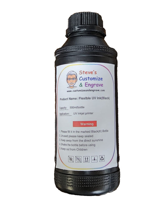 Black UV Soft Ink For Refinecolor DTF Printer 500ml image 0