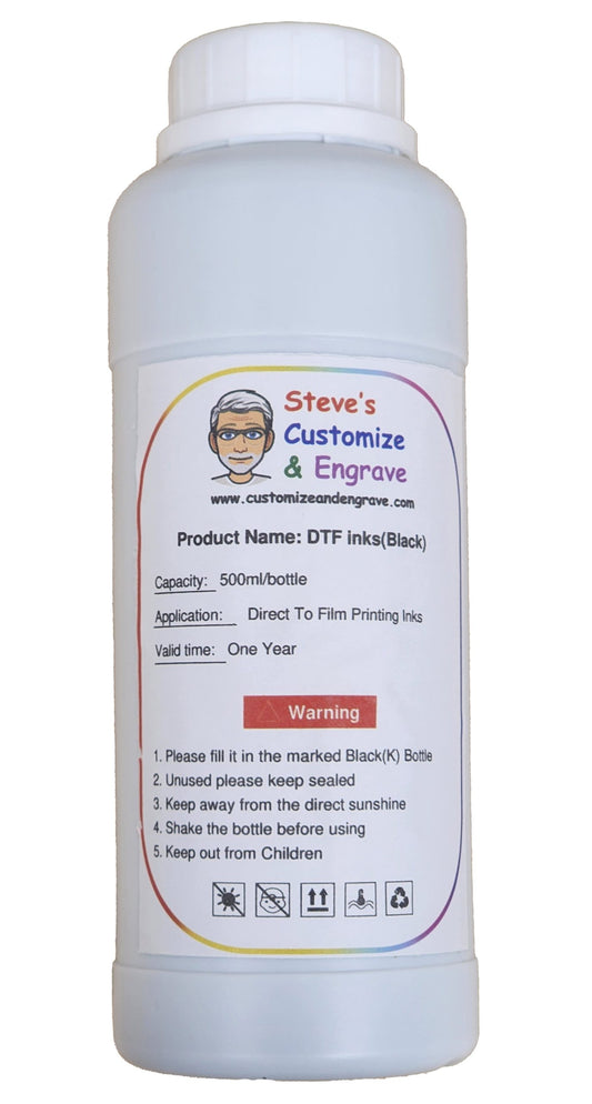 Black DTF Ink For Refinecolor DTF Printer 500ml image 0