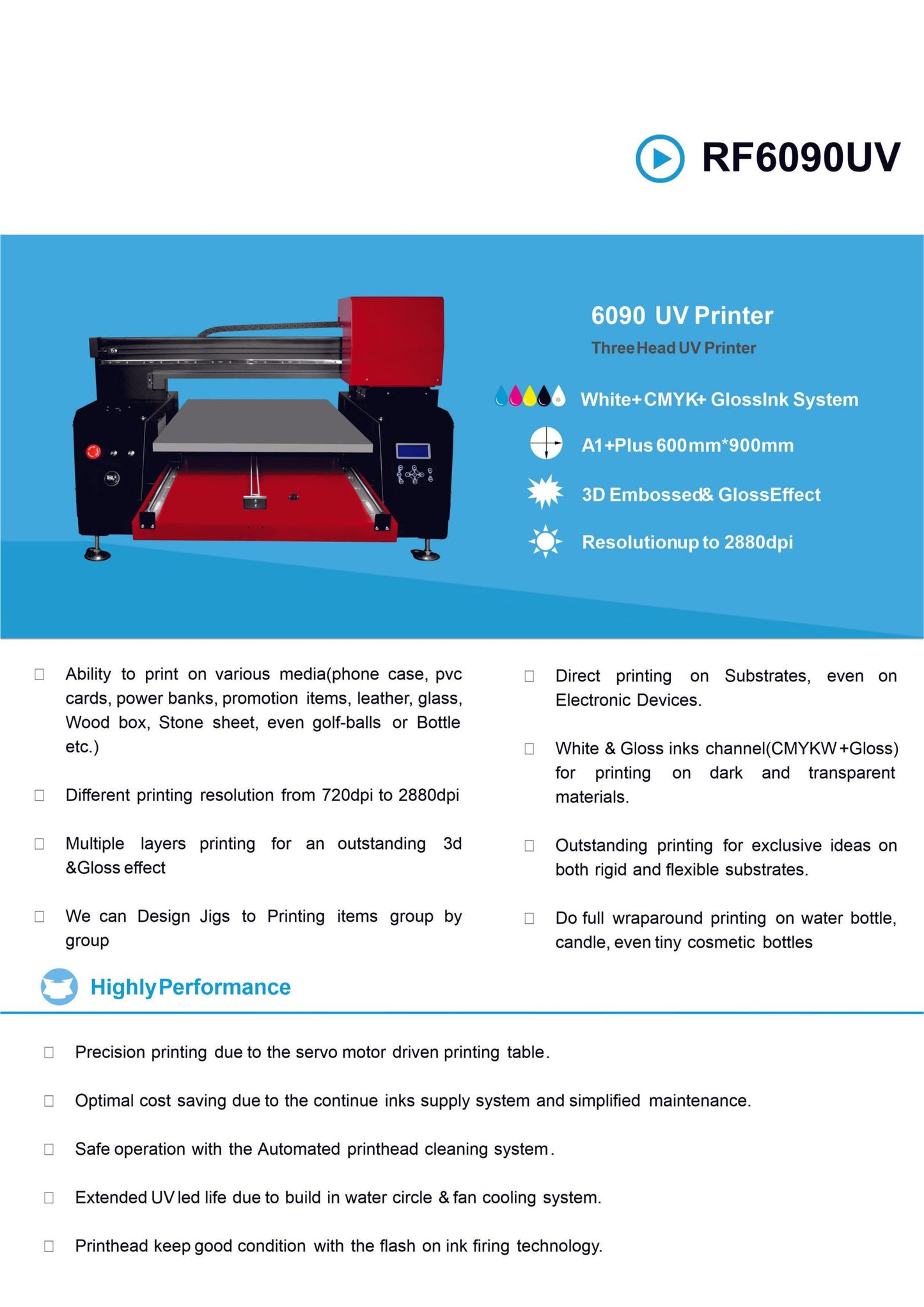 Refinecolor A1 6090 UV DTF Printer Ready to Ship image 13